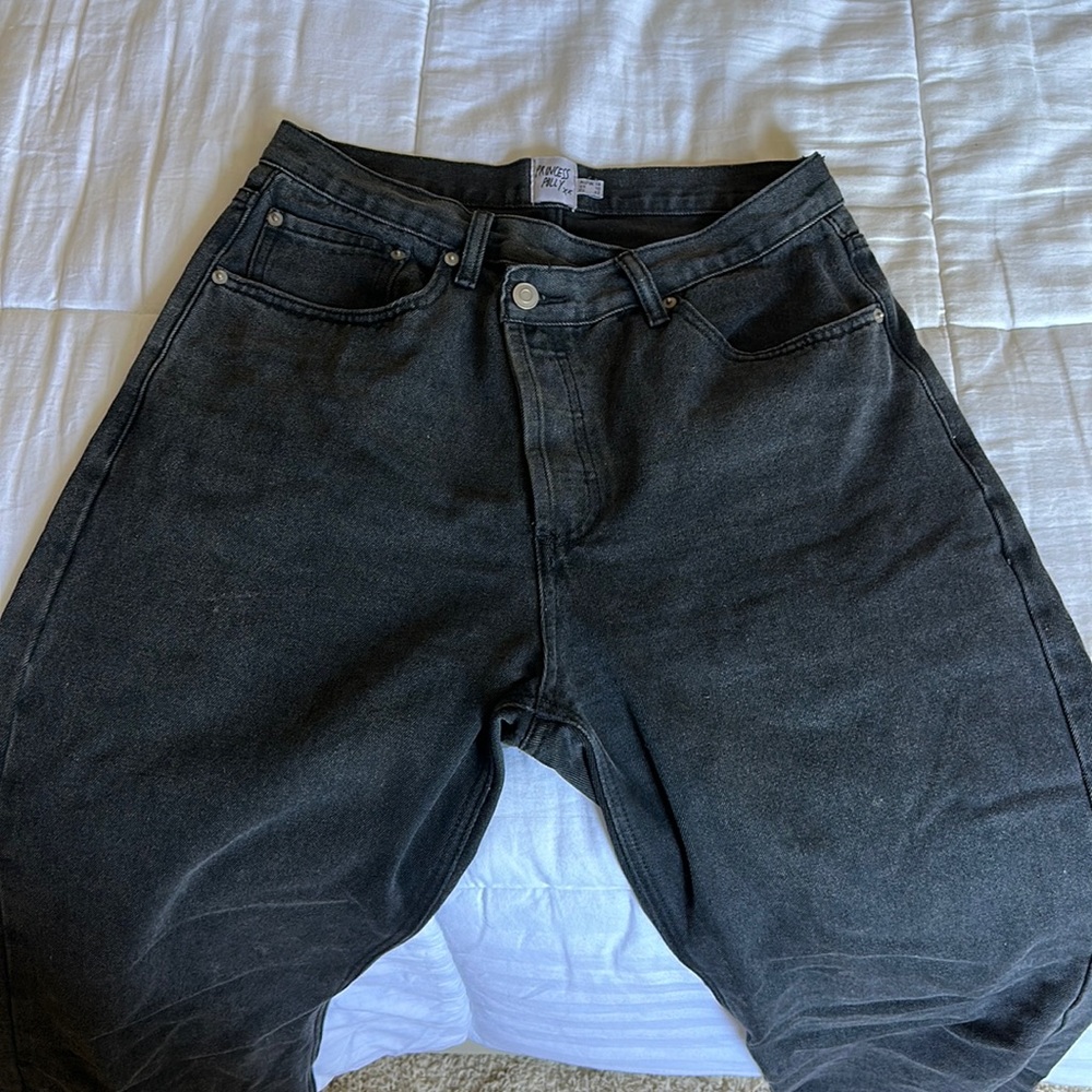 Princess Polly Holly Asymmetrical High Waisted Jeans